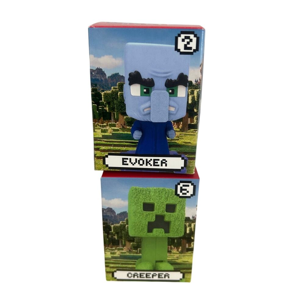 McDonald's Happy Meal Minecraft Toys - Creeper & Evoker NEW